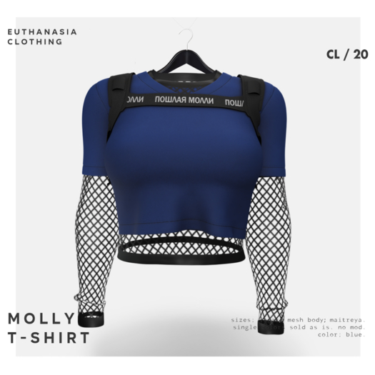 Euthanasia - Molly T-Shirt Blue (add)