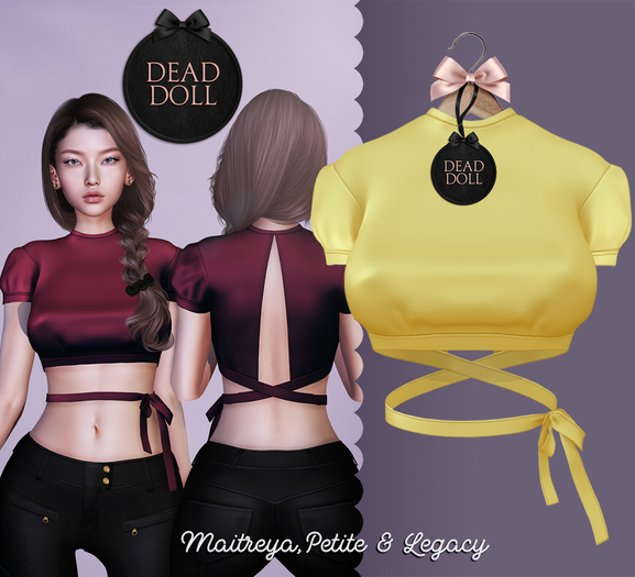 DEAD DOLL - Adele Top - Yellow