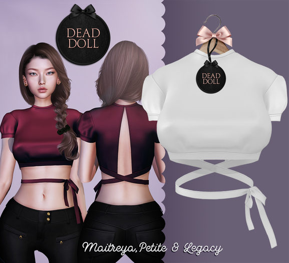 DEAD DOLL - Adele Top - White