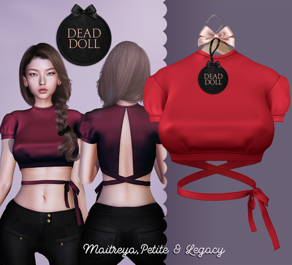 DEAD DOLL - Adele Top - Red
