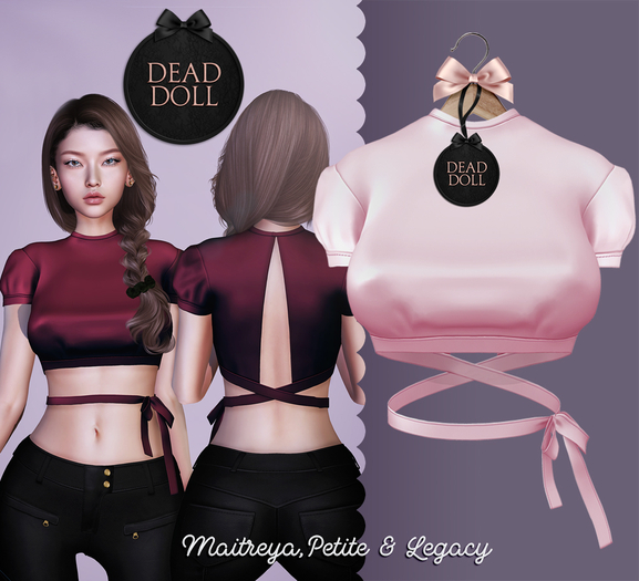 DEAD DOLL - Adele Top - Pink