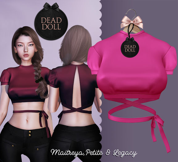 DEAD DOLL - Adele Top - Fuchsia