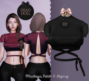 DEAD DOLL - Adele Top - Black