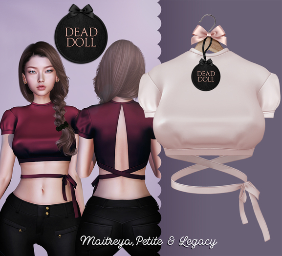 DEAD DOLL - Adele Top - Blush