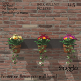 Primerose flower pots wall board By Snuggles