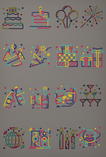 IcanShop - Party Textures A - FATPACK