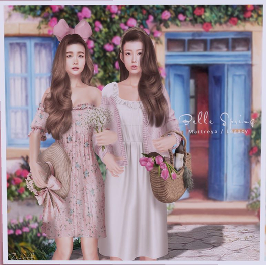 =Zenith=Belle Spring Flower Bow Hat (Dark)