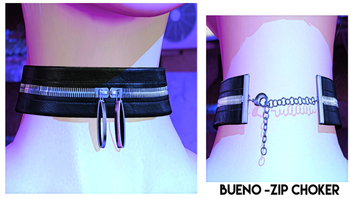 BUENO-Zip Choker-Unrigged-Pink