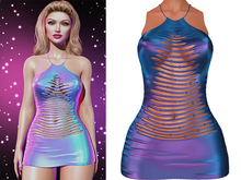Aspen Ripped Tree Dress [Holo Galaxy] - Maitreya (+Petite) • Legacy