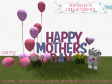 BMC3412 - BENTO -  HAPPY MOTHER'S DAY DECOR - TOUCH FOR A MOTHER'S DAY BALLOON.