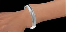 TM Silver Bangle Bracelets - Left and Right