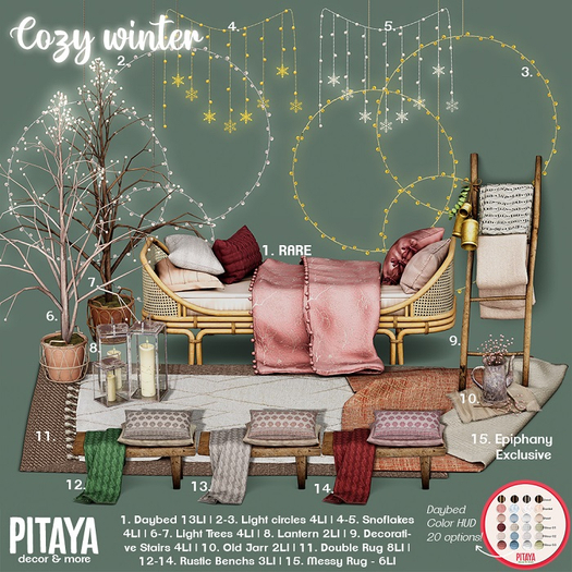 Pitaya - Cozy Winter - Light Circles Gold