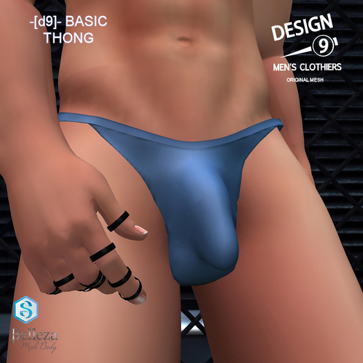 -[d9]- Basic Thong Aqua (Wear)