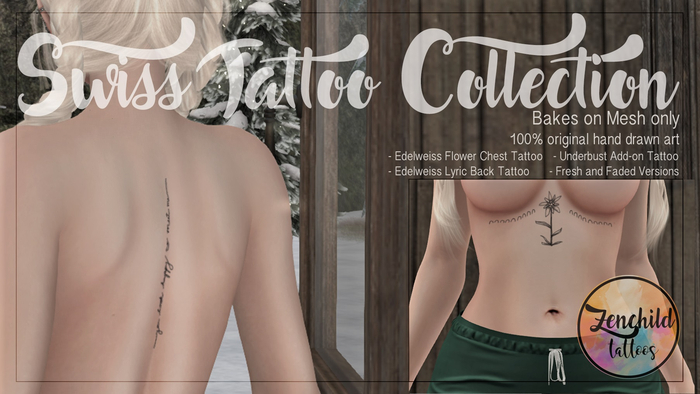 Zen Child Designs - Swiss Tattoo Collection BOM