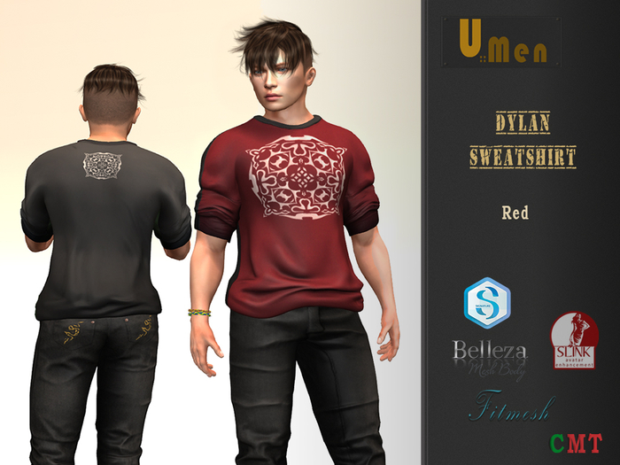 U::Men - sweatshirt Dylan Red