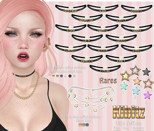Kibitz - Mini stars choker [Golden] RARE