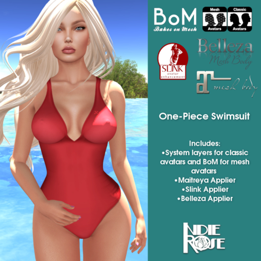 INDIE ROSE - TMP - Two-Piece Swimsuit Installer - Tribal