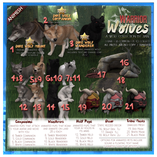 JIAN Warrior Wolves 20. White Mask BOX