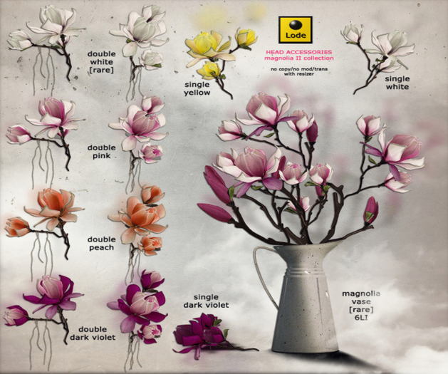 *LODE* Head Accessory - Magnolia II Single [yellow] 