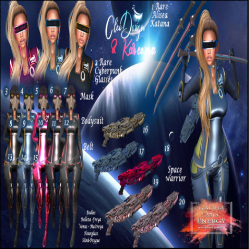 18-Cleo&Kareema-Space Warrior-Rifle Fuchsia Sheath-Common