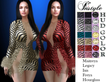 InStyl -Wave Dress - HUD COLOR (Maitreya,Legacy,Isis,Freya,Hourglass)