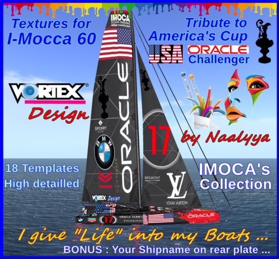 (TMS) I-Mocca 60  USA "USA Tribute" - V.3 - BAG - Vortex Design : 