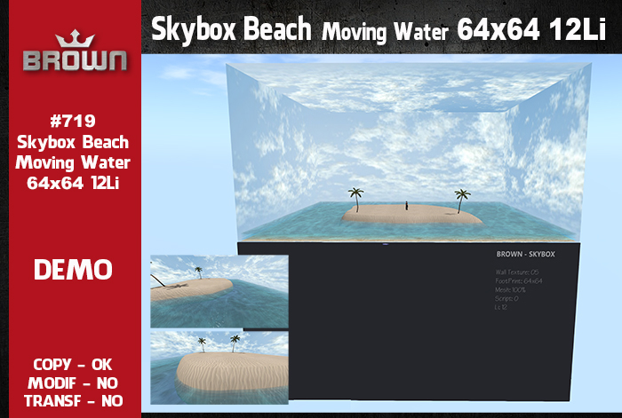 719 Skybox Beach Moving Water 64x64 12Li DEMO