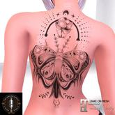 WL-Moon Butterfly BOM Tattoo 