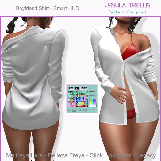6348 Boyfriend Mesh Shirt Plain - [Megapack]
