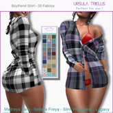 6348 Boyfriend Mesh Shirt - [Plaid Pack]