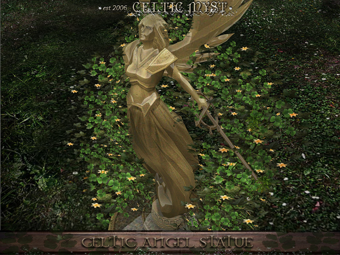 : ❃Fantasy Forest Collection :: Celtic Aingeal Statue :: 