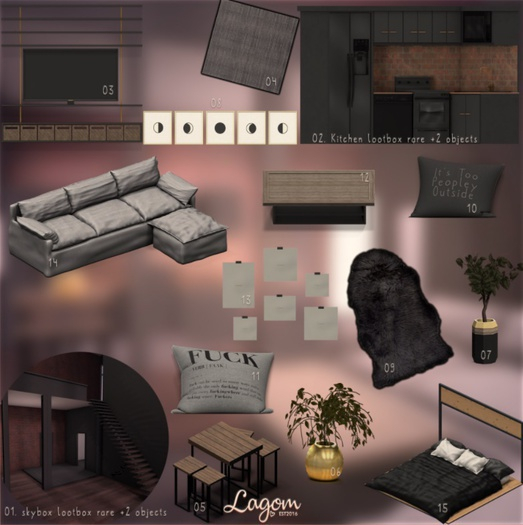04. Lagom - N.Y Loft [Square Rug]