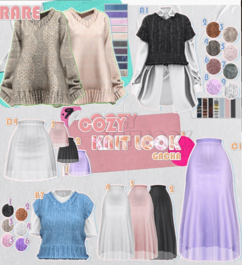 dami "cozy knit look "B7
