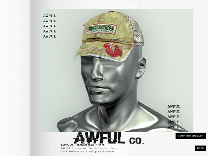 AWFUL. // Distressed Denim Trucker Beige