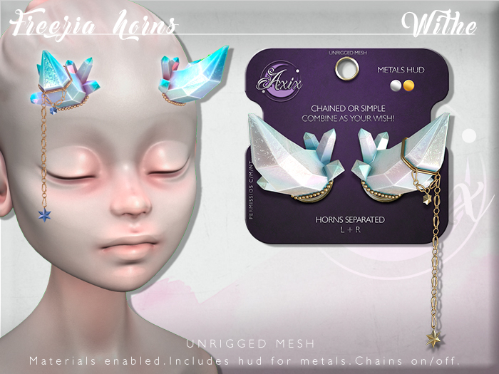 ::Axix:: Freezia Horns [White]