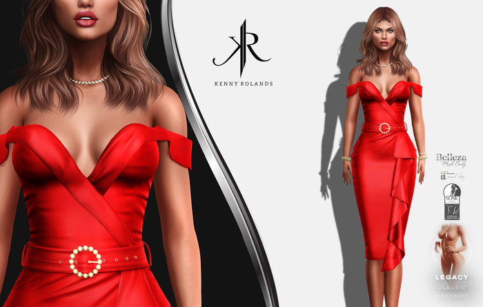 [KR] INESS DRESS -RED-  (wear)