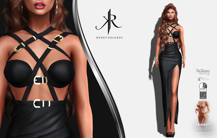 [KR]  THEA DRESS -BLACK- (wear)