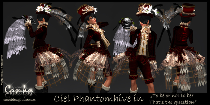 ~Casuka~ Kuroshitsuji Costumes "Ciel Phantomhive - ToBeOrNotToB
