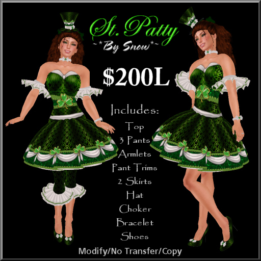 ~*By Snow*~ St.Patty Dress 