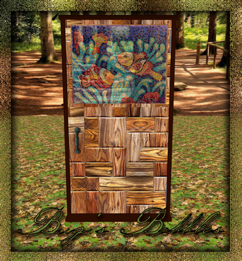 BB-Stained Glass Door w/ Frame