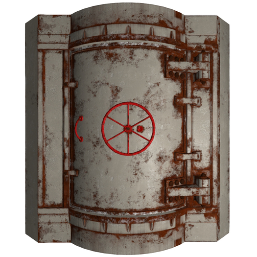 Metal subway tunnel set v5 Mesh