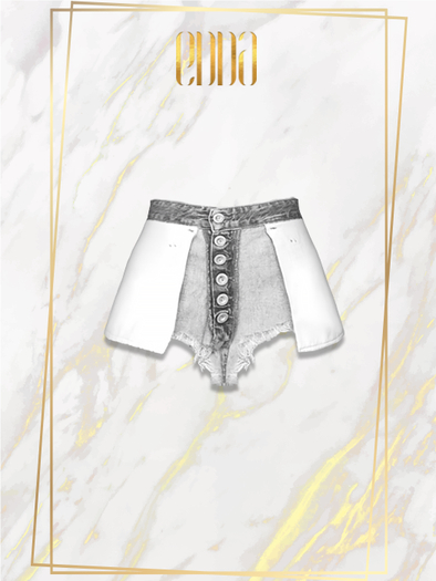 .::E.D.D.A::. Althaea Shorts - GREY