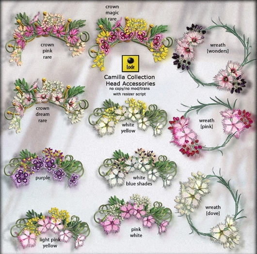 *LODE* Head Accessory - Diana [pink_white]