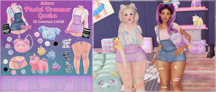7. {Sakura} Pastel Dreamer Tee - Kupra -  Sky
