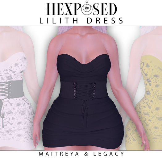 ~HexPosed~ - Lilith Dress -Fatpack 