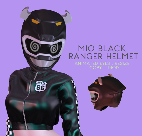 Mio Black Ranger Helmet