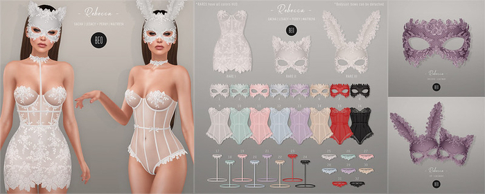 21.BEO - Rebecca gacha - Harness LAVENDER [Maitreya]
