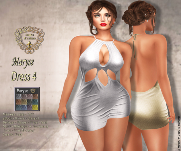 Nala Design - Maryse Mini Dress [Lace Light 4] - Mesh Bodies