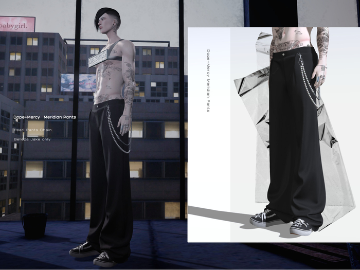 [Dope+Mercy] Meridian Pants_Black