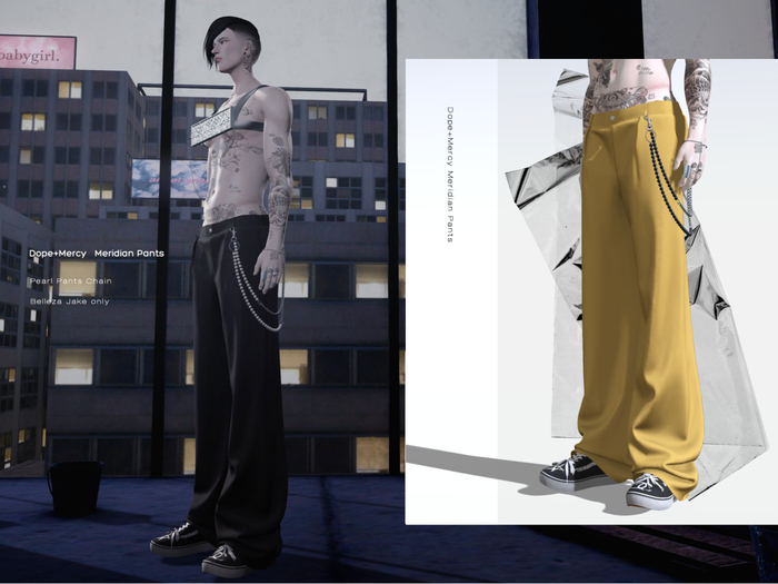 [Dope+Mercy] Meridian Pants_Mellow Yellow